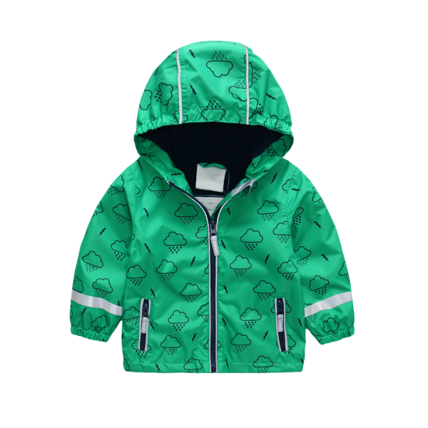 umkaumka Boys' Jacket Waterproof Windbreakers Raincoat Kids Lightweight Cycling Outdoor Hooded Coats