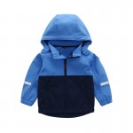 Boys and Girls Rain Jacket Outdoor Light Waterproof Jackets Raincoat Hooded Light Windbreaker for Camping Hiking