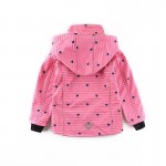 Girls 4-5 years old softshell pink lovely waterproof windproof jacket active paly outside