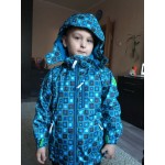 Winter snow suit ski blue square outwear kids Boy girl Jacket pants with suspenders snow Overalls snowproof windproof 3-6 years old