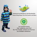 umkaumka Kids Rain Suit Set Waterproof Jacket with Suspender Rain Pants - Muddy Play (18 Months - 6 Years)