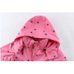 Girls 4-5 years old softshell pink lovely waterproof windproof jacket active paly outside