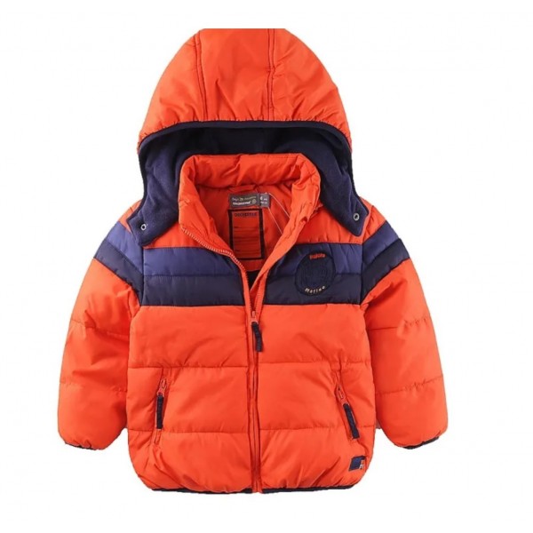 Toddler boy kids' warm jacket  Hooded Fleece Lining 2T-6T light insulated prefect for mild winters 